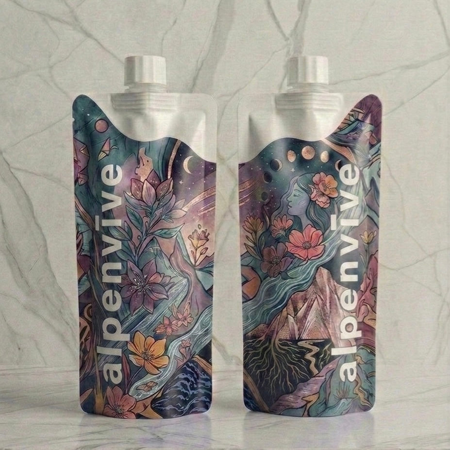[Limited Presale] AeroFlex™ Artistry – Lunar Bloom | Recyclable Soft Flask