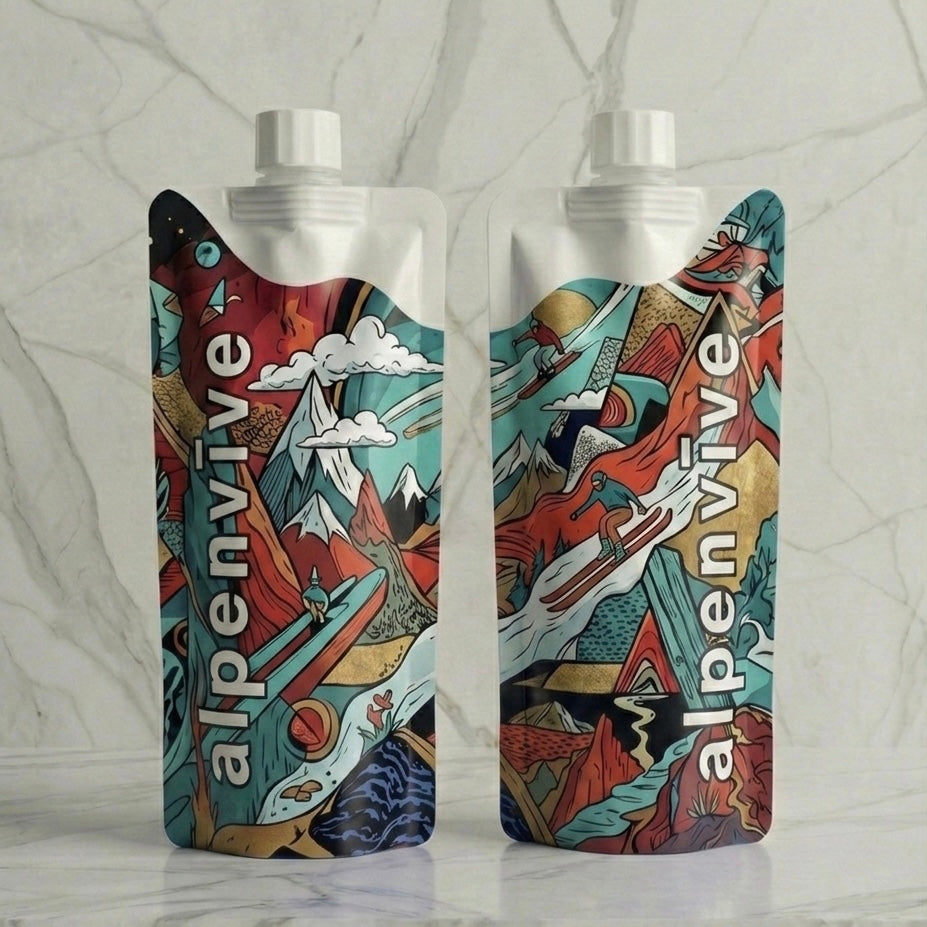 AeroFlex™ Artistry – Cloud Peak | Recyclable Soft Flask